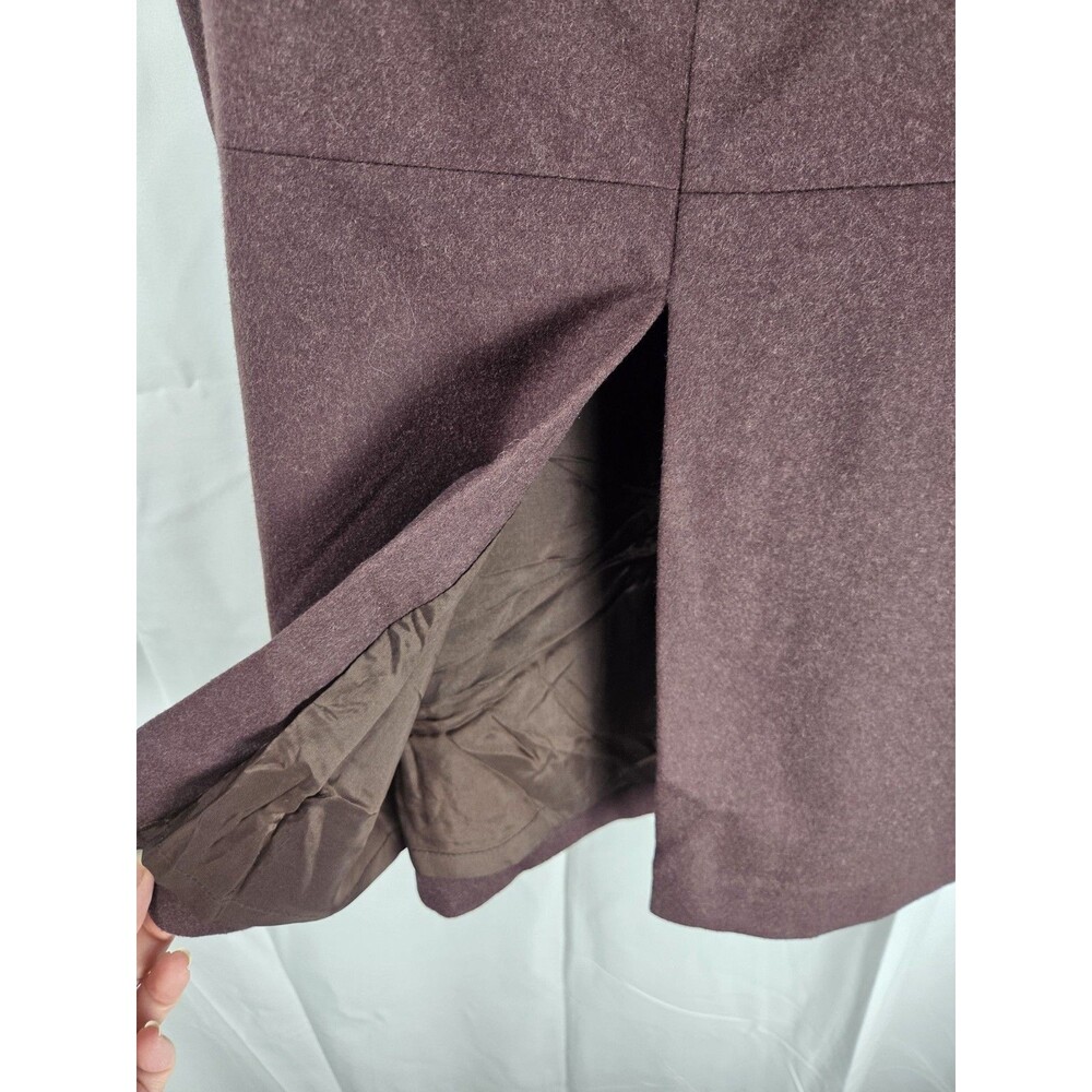 Banana Republic Wool Skirt Womens 6 Brown Midi Pencil Lined Straight Career - Picture 4 of 8